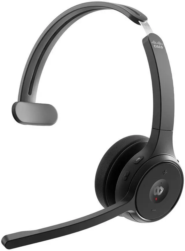 Main image of Headset 721, Wireless Single On-Ear Bluetooth Headphones, Webex Button, USB-A HD Bluetooth Adapter, Soft Case, Carbon Black, 2-Year Limited Liability (HS-WL-721-BUNA-C)