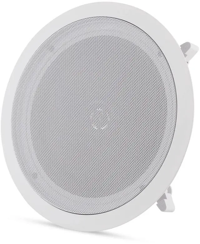 Alt view image 7 of 7 - PDIC Series 8 Inch 250 Watts 4.8 Ohms Round Flush Mount Wall and Ceiling Home Speakers with Directable 0.5 Inch Polymer Dome Tweeter, Pack of 8