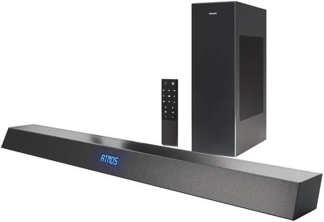 Main image of Soundbar with Wireless Subwoofer, Dolby Atmos Sound bar for tv 2.1-Channel Bluetooth Surround Sound System for tv Home Theater Audio Speakers, DTS Play-Fi, Amazon Echo, Airplay 2,Compatible