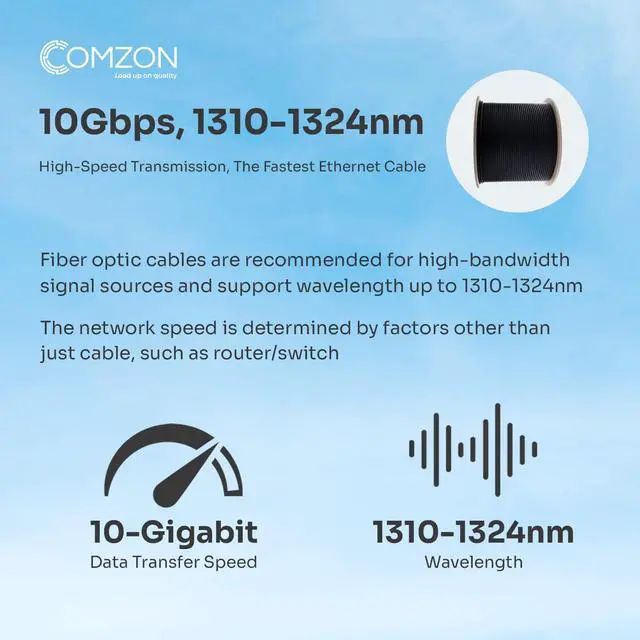 Alt view image 3 of 7 - 6 Strand Fiber Optic Cable Spool Singlemode(OS2), Black, 1000ft | 9/125, Indoor/Outdoor, Riser Rated, G652.D, Aramid Yarn, TIA&GR-409-CORE