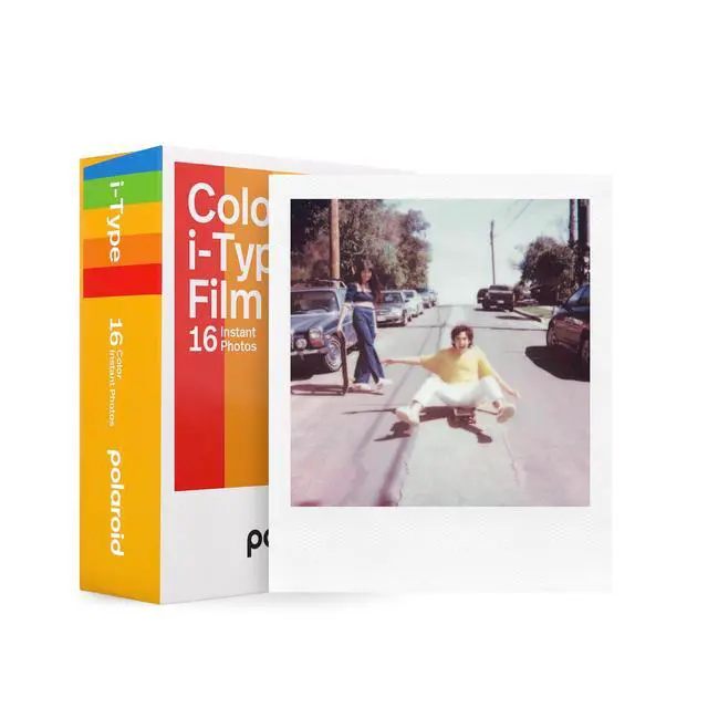 Alt view image 4 of 7 - Now 2nd Generation I-Type Instant Camera + Film Bundle - Now Black Camera + 16 Color Photos (6248)- Black | 16 Color Photos (6248)