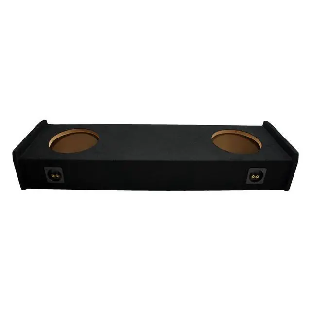 Alt view image 2 of 4 - Dual 12" Subwoofer Box Fits 1997-1999 Ford F150 Extended Cab Sealed ASC | Air-tight 12 inch MDF enclosure, durable charcoal carpet, contour-cut rear wall hug, heavy-duty terminals, fast wiring hookup