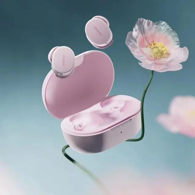 Alt view image 7 of 7 - New QuietComfort Wireless Noise Cancelling Earbuds, Lifestyle Bluetooth Earbuds with Active Noise Cancellation, Up to 8.5 Hours of Battery Life with Green Extreme Portable Charger (Petal Pink)