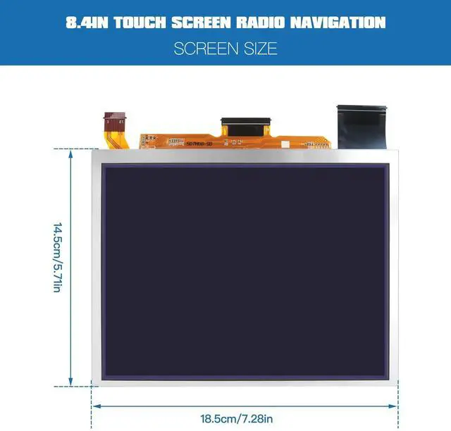 Alt view image 4 of 7 - 8.4" Navigation Touch-Screen for 2018-2023 Dodge Charger Challenger Fits for U*Connect 4C Radio Display Part Number TDO-XGA0840J00001-V5, TDO-XGA0840J00001-V5 V4 V3 V2 V1, TDO-XGA084 from