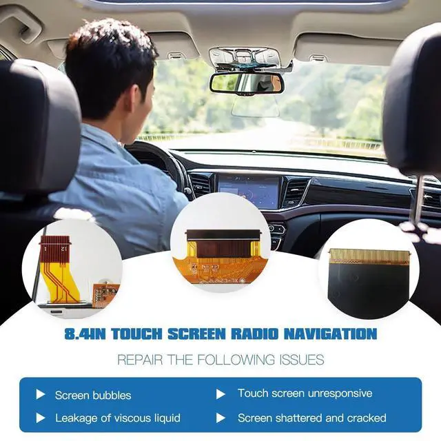 Alt view image 6 of 7 - 8.4" Navigation Touch-Screen for 2018-2023 Dodge Charger Challenger Fits for U*Connect 4C Radio Display Part Number TDO-XGA0840J00001-V5, TDO-XGA0840J00001-V5 V4 V3 V2 V1, TDO-XGA084 from