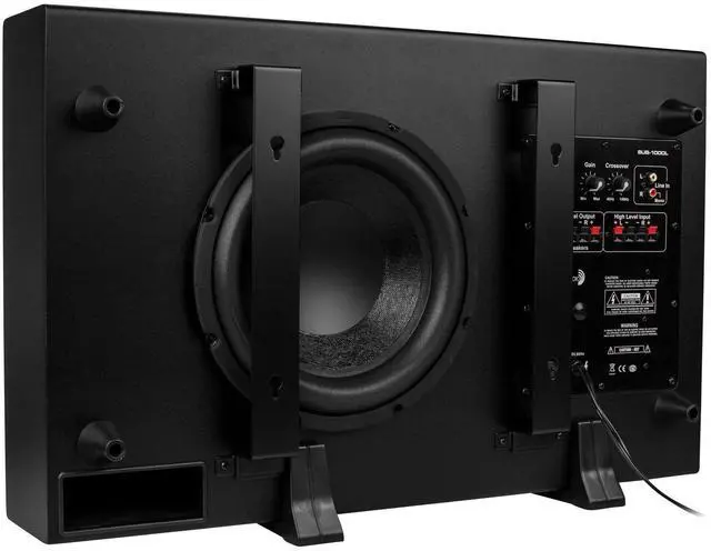 Alt view image 4 of 7 - SUB-1000 10" Low Profile Powered Subwoofer
