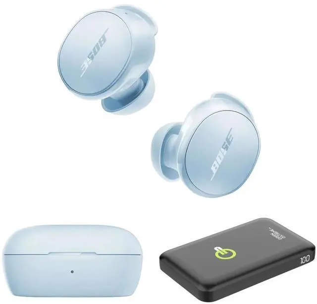 Main image of QuietComfort Wireless Noise Cancelling Earbuds, Lifestyle Bluetooth Earbuds with Active Noise Cancellation, Up to 8.5 Hours of Battery Life with Green Extreme Portable Charger (Ice Blue)
