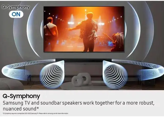 Alt view image 6 of 7 - B-Series HW-B650F 3.1 Ch Dolby Audio/DTS Virtual:X, Adaptive Sound, Q-Symphony, Game Mode, Voice Enhance Mode, Black