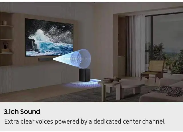Alt view image 7 of 7 - B-Series HW-B650F 3.1 Ch Dolby Audio/DTS Virtual:X, Adaptive Sound, Q-Symphony, Game Mode, Voice Enhance Mode, Black