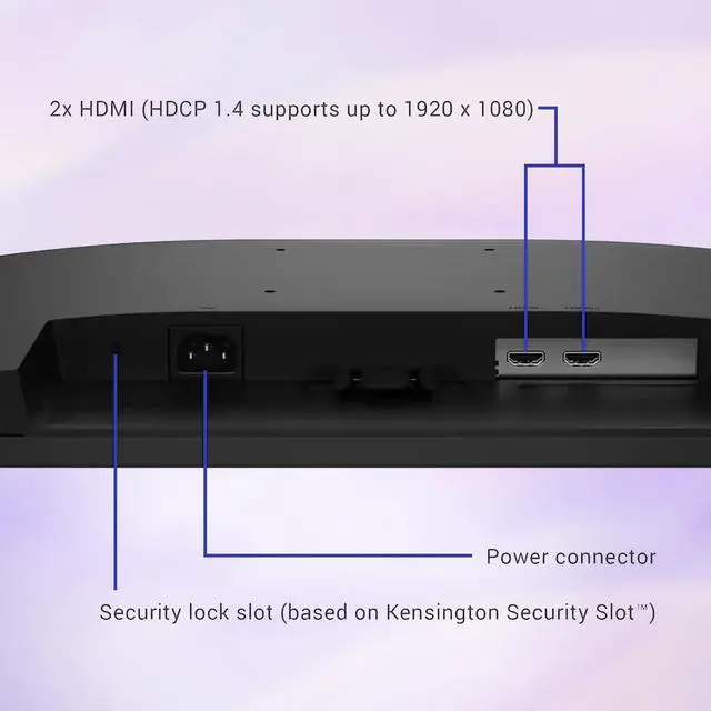 Alt view image 5 of 7 - 24" FHD 144Hz Monitor, Height Adjustable, IPS LCD Monitor, 1ms MPRT, FreeSync, Ultra Thin bezels, 1000:1, Anti Glare, Low Blue Light, Flicker Free, VESA 2 x HDMI, Black