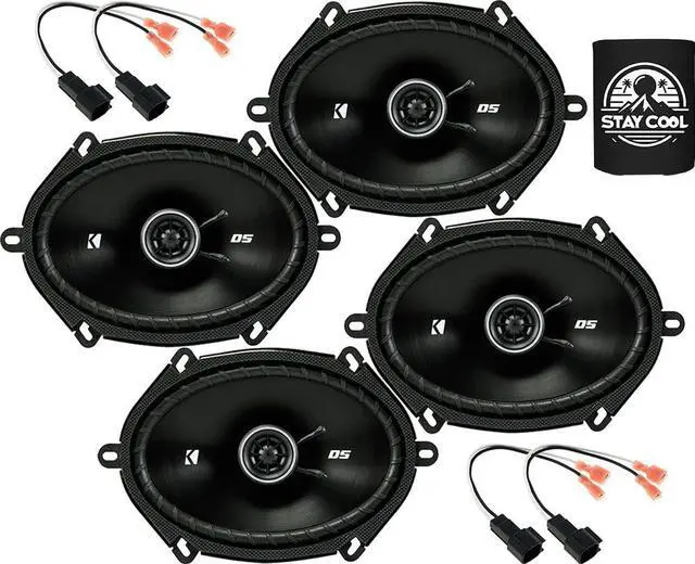 Main image of Front and Rear Door 6x8 Speakers Kit for Ford F-150 1999-2014 Upgrade Kit - 2 Pairs of DS Series 6x8 Inch Coaxial Speakers with Harnesses - DSC680, 43DSC6804