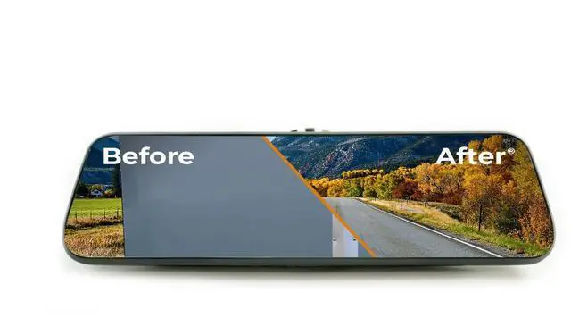 Main image of Transparent Trailer Rear Vision System w/ Ultra Wide Display Mirror and CMOS Camera TRNS - 2110 Universal Fit for Trailers | Edge to Edge Image Mirror | Quick Connect/Disconnect Harness