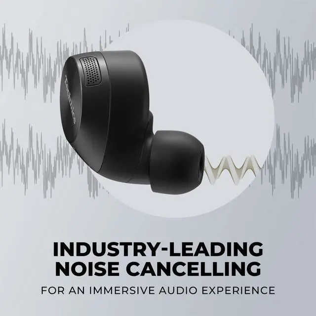Alt view image 4 of 6 - HiFi True Wireless Multipoint Bluetooth Earbuds with Noise Cancelling, 3 Device Multipoint Connectivity, Wireless Charging, Impressive Call Quality, LDAC Compatible - EAH-AZ60M2-K (Black)