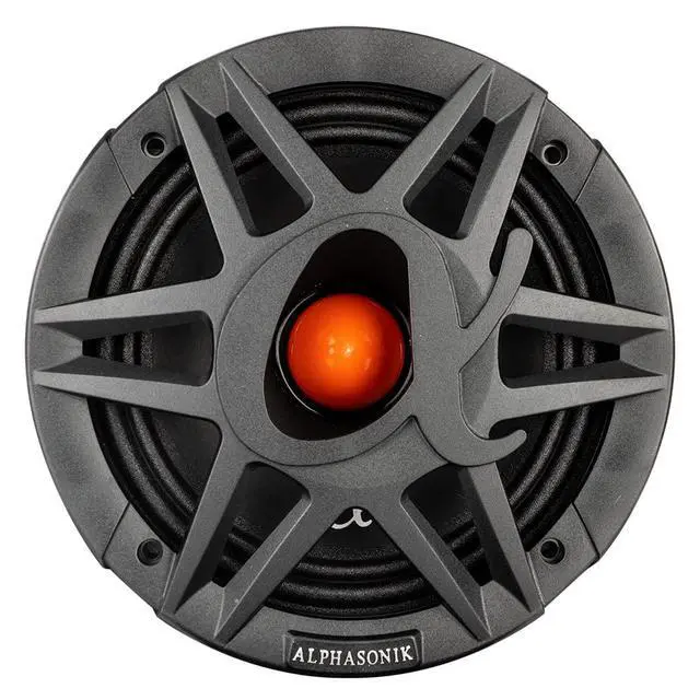 Alt view image 2 of 7 - 1 Pair of MPRO654 Mayhem PRO Series 6.5" 1400 Watts Max 350 Watts RMS Mid-Range Car Audio Speaker 4-Ohm Grille, Cast Basket, Cloth Surround, Non Pressed Paper Cone, Neodymium Magnet