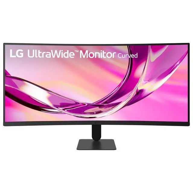 Alt view image 2 of 7 - 34U60ZB-B 34-inch UltraWide WQHD (3440 x 1440) Curved Computer Monitor, 120Hz, HDR10, 1800R, Switch, Reader Mode, Flicker Safe, Widescreen, HDMI, DP, Black