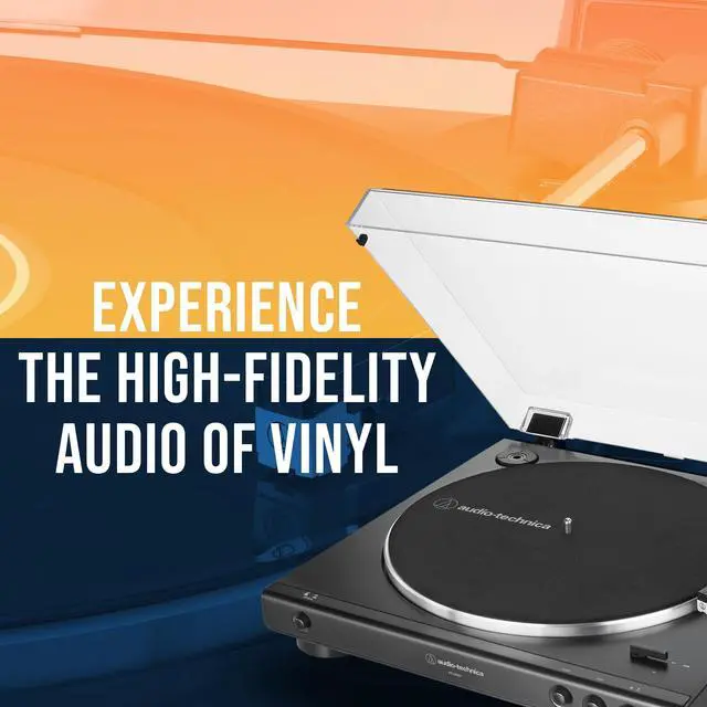 Alt view image 3 of 7 - AT-LP60X-BK Fully Automatic Belt-Drive Stereo Turntable Bundle with Eris 3.5 Monitors and Vinyl Cleaning Kit | Includes Eris 3.5 Monitors and Vinyl Cleaning Kit