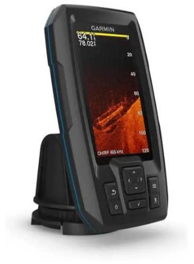Alt view image 2 of 4 - Striker 4cv with Transducer, 4" GPS Fishfinder with CHIRP Traditional and ClearVu Scanning Sonar Transducer and Built In Quickdraw Contours Mapping Software