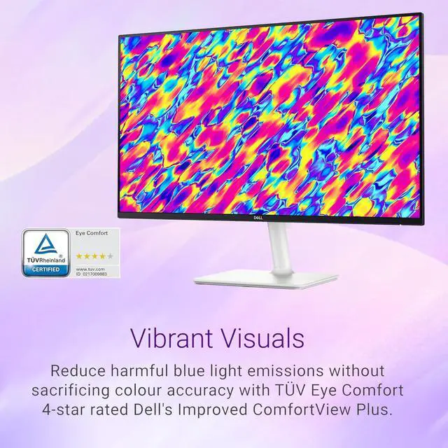 Alt view image 2 of 6 - S24 inch Monitor, LED FHD - 100Hz Refresh Rate, 2x5W Speaker, 15001 Contrast Ratio, AMD FreeSync - VESA, 3H Hardness, Anti-Glare, 2 x HDMI, Ash White