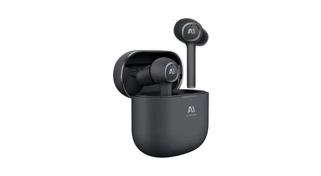 Alt view image 3 of 6 - AU-Stream ANC True Wireless Bluetooth Noise Cancelling Earbuds, Black