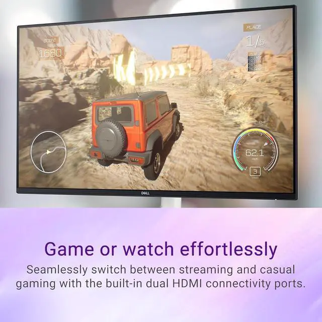 Alt view image 6 of 6 - S24 inch Monitor, LED FHD - 100Hz Refresh Rate, 2x5W Speaker, 15001 Contrast Ratio, AMD FreeSync - VESA, 3H Hardness, Anti-Glare, 2 x HDMI, Ash White
