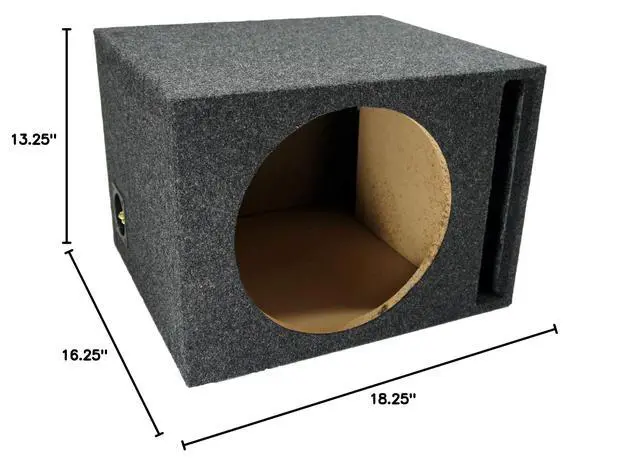 Alt view image 5 of 5 - Kicker Bundle Compatible with Universal Vehicle 43C124-N Single 12" 150W RMS Subwoofer Loaded Sub Box Enclosure