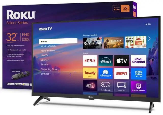 Main image of Smart TV 32-Inch Select Series, 1080p Full HD TV TV with Voice Remote Flat Screen LED Television with Wi-Fi for Streaming Live Local News, Sports, Family Entertainment