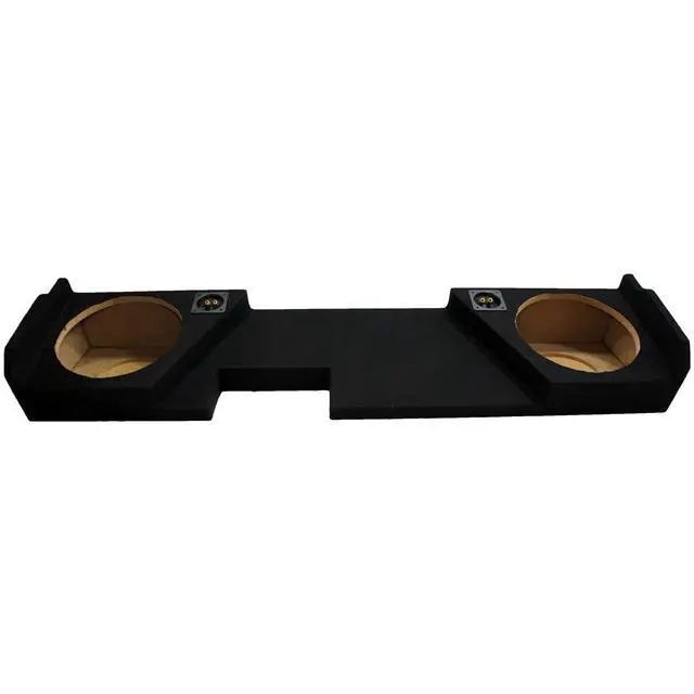 Alt view image 2 of 4 - Dual 12" Sub Box Fits 2014-2018 GMC Sierra Double Cab Subwoofer Enclosure | Vehicle-specific woofer housing, room for 2 twelve-inch drivers, made for late-model trucks