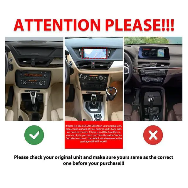 Alt view image 2 of 7 - for BMW X1 E84 2009-2016 Car CarPlay Android Auto Navigation Stereo GPS Radio Reverse Camera Display 10" IPS Touchscreen Headunit Tablet Pad Media Player, if Applicable Quad Core 2G+64G