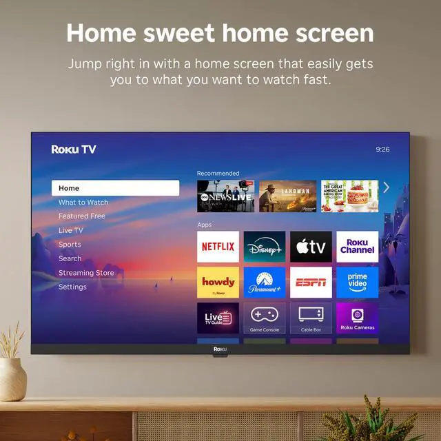 Alt view image 6 of 7 - Smart TV 32-Inch Select Series, 1080p Full HD TV TV with Voice Remote Flat Screen LED Television with Wi-Fi for Streaming Live Local News, Sports, Family Entertainment