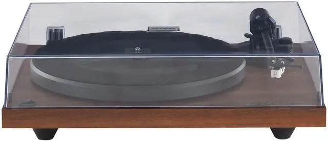 Alt view image 4 of 7 - C6B-WA Record Player, Walnut | 2-Speed Turntable, ATN3600L Audio-Technica Cartridge, Full-Size Steel Platter, Aluminum Tonearm, Adjustable Counterweight