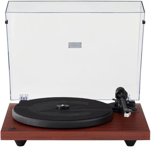 Main image of C6B-MA Belt-Drive Bluetooth Turntable Record Player with Adjustable Tone Arm, Mahogany