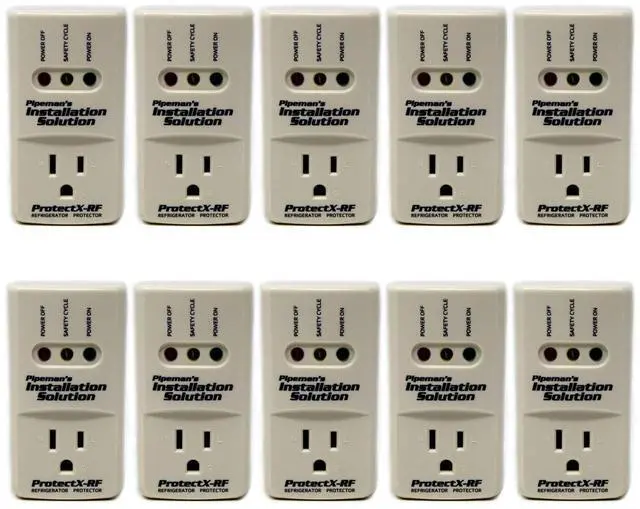 Main image of 10 Pack 1875 Watts Refrigerator Voltage Protector Brownout Surge Appliance (New Model)