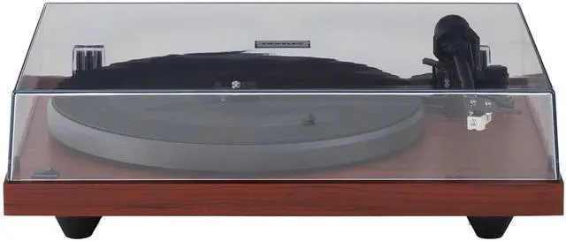 Alt view image 4 of 7 - C6B-MA Belt-Drive Bluetooth Turntable Record Player with Adjustable Tone Arm, Mahogany