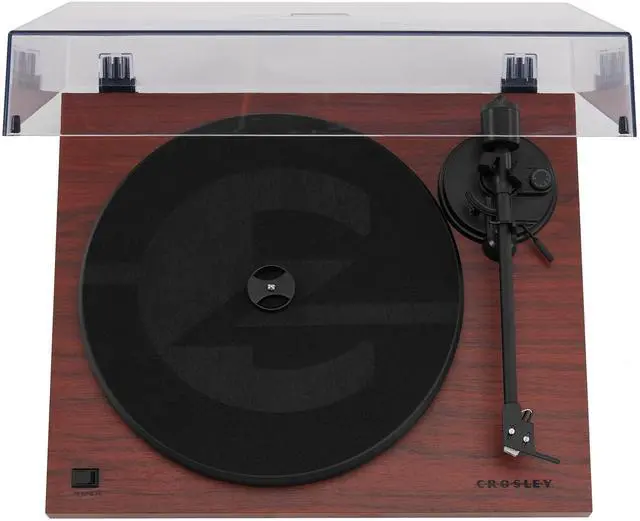 Alt view image 6 of 7 - C6B-MA Belt-Drive Bluetooth Turntable Record Player with Adjustable Tone Arm, Mahogany
