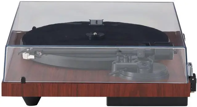 Alt view image 7 of 7 - C6B-MA Belt-Drive Bluetooth Turntable Record Player with Adjustable Tone Arm, Mahogany