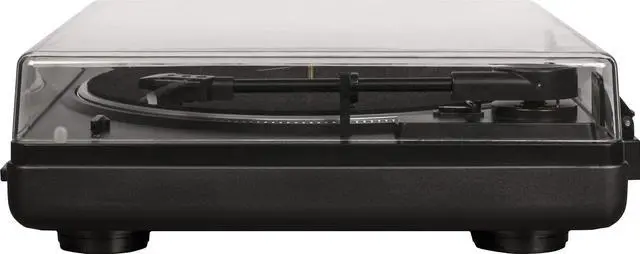 Alt view image 6 of 6 - T400D-BK Fully Automatic Bluetooth 2-Speed Turntable Record Player with Built-in Preamp, Black