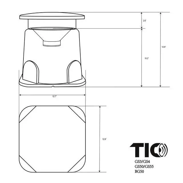 Alt view image 3 of 7 - GS4-8" Outdoor Weather-Resistant Omnidirectional Dual Voice Coil (DVC) In-Ground Speaker