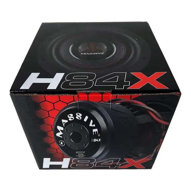 Alt view image 5 of 5 - H84X | 8" 800 Watts RMS - 1600w MAX Dual 4 Ohm 2.5" V.C. Cast Basket Subwoofer Hippo Series