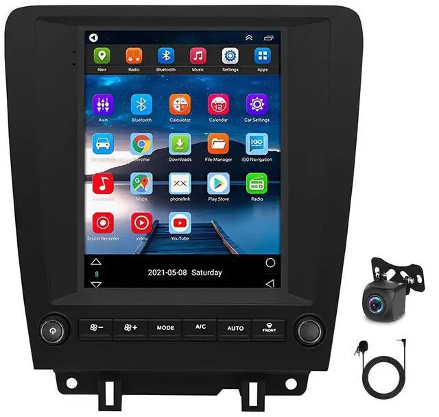 Main image of 2+64G Android 14 Car Radio Stereo for Ford Mustang 2010-2014 with Wireless Carplay Android, 9.7" Touch Screen Upgrade Stereo for Ford Mustang Car Radio with Backup Camera GPS WiFi Bluetooth FM/RDS