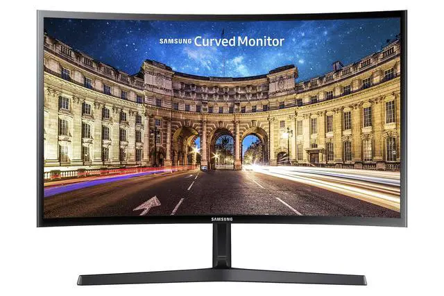 Alt view image 3 of 6 - 27" CF39 Series FHD 1080p Curved Computer Monitor, Ultra Slim Design, AMD FreeSync, 4ms response, HDMI, DisplayPort, VESA Compatible, Wide Viewing Angle, LC27F398FWNXZA, Black