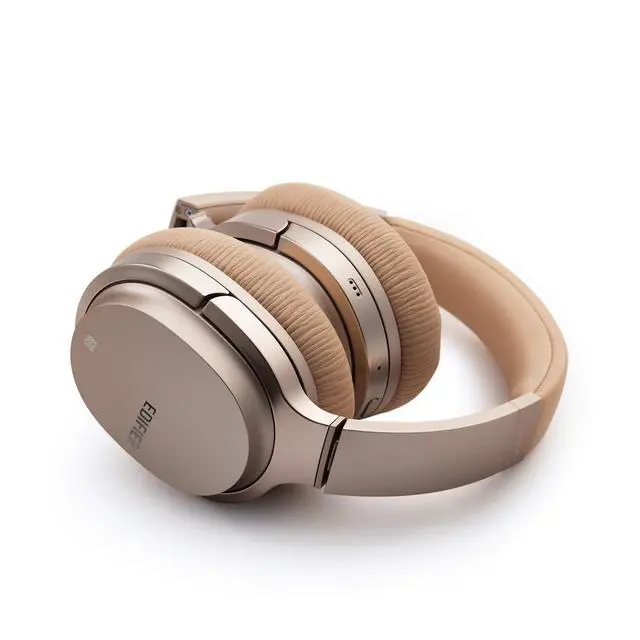 Alt view image 2 of 6 - W860NB Active Noise Cancelling Over-Ear Bluetooth aptX Headphones with Smart Touch - Gold