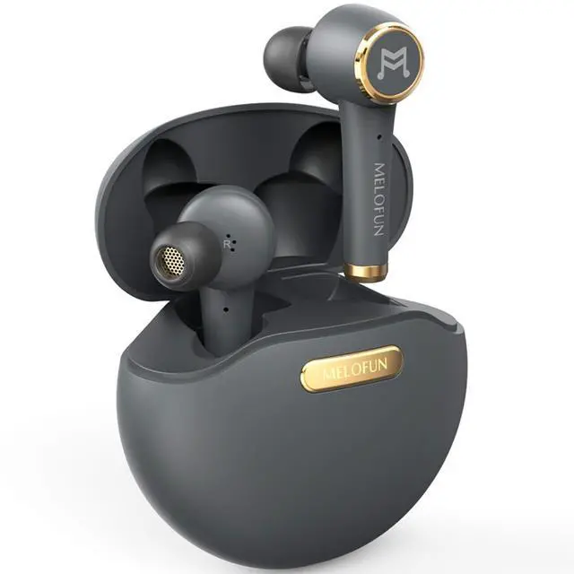 Main image of True Wireless Earbuds Bluetooth 5.0 Headphones, Sports in-Ear Stereo Mini Headset w/Mic Extra Bass IPX5 Waterproof Low Latency Instant Pairing (Auto-Pair) 40H Playtime with Battery Charging Case