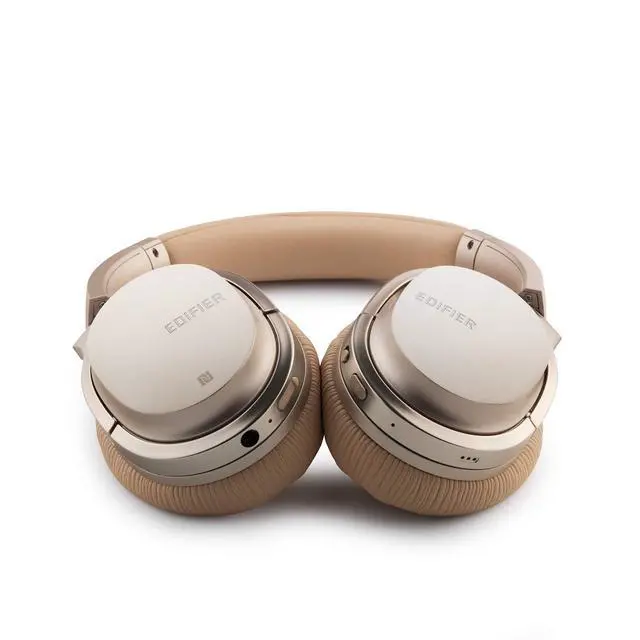 Alt view image 5 of 6 - W860NB Active Noise Cancelling Over-Ear Bluetooth aptX Headphones with Smart Touch - Gold
