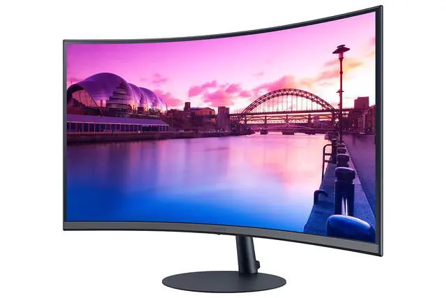 Alt view image 4 of 7 - 27-Inch S39C Series FHD Curved Gaming Monitor, 75Hz, AMD FreeSync | Monitor with Game Mode, Advanced Eye Comfort, Frameless Display, Built in Speakers, Slim Metal Stand, LS27C392EANXGO, Black