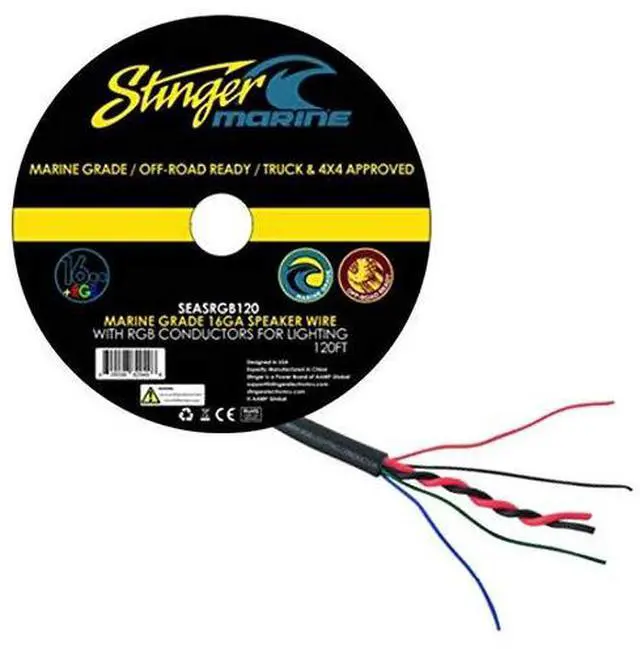 Alt view image 2 of 4 - Electronics SEASRGB120 16g Speaker W/ Integrated Rgb