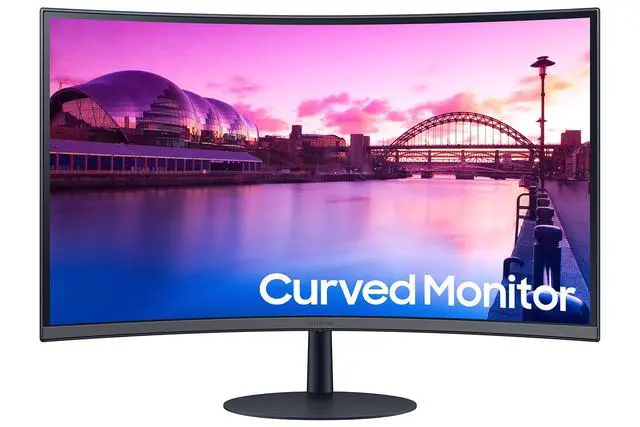 Alt view image 2 of 7 - 27-Inch S39C Series FHD Curved Gaming Monitor, 75Hz, AMD FreeSync | Monitor with Game Mode, Advanced Eye Comfort, Frameless Display, Built in Speakers, Slim Metal Stand, LS27C392EANXGO, Black