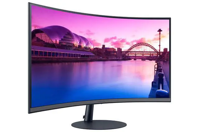 Alt view image 3 of 7 - 27-Inch S39C Series FHD Curved Gaming Monitor, 75Hz, AMD FreeSync | Monitor with Game Mode, Advanced Eye Comfort, Frameless Display, Built in Speakers, Slim Metal Stand, LS27C392EANXGO, Black