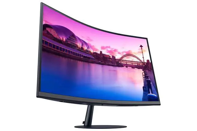 Alt view image 7 of 7 - 27-Inch S39C Series FHD Curved Gaming Monitor, 75Hz, AMD FreeSync | Monitor with Game Mode, Advanced Eye Comfort, Frameless Display, Built in Speakers, Slim Metal Stand, LS27C392EANXGO, Black