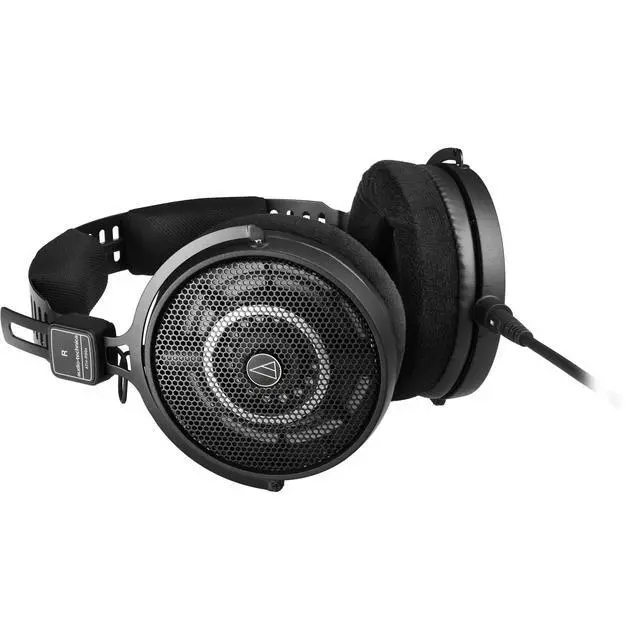 Alt view image 3 of 7 - ATH-R50x Open-Back Reference Headphones with Full-Sized Hard Headphone Case & Cloth (3 Items)