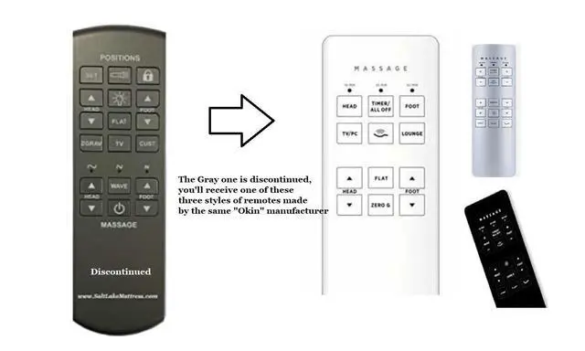Alt view image 2 of 2 - Replacement Remote Compatible with Okimat New Gen Systems - See Pics